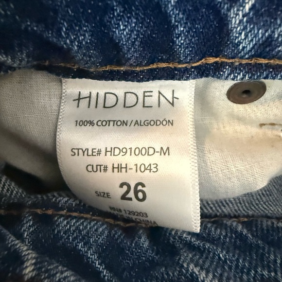 Neuflora/Hidden Women's Blue Wide Leg Jeans sz 26 - Picture 7 of 7